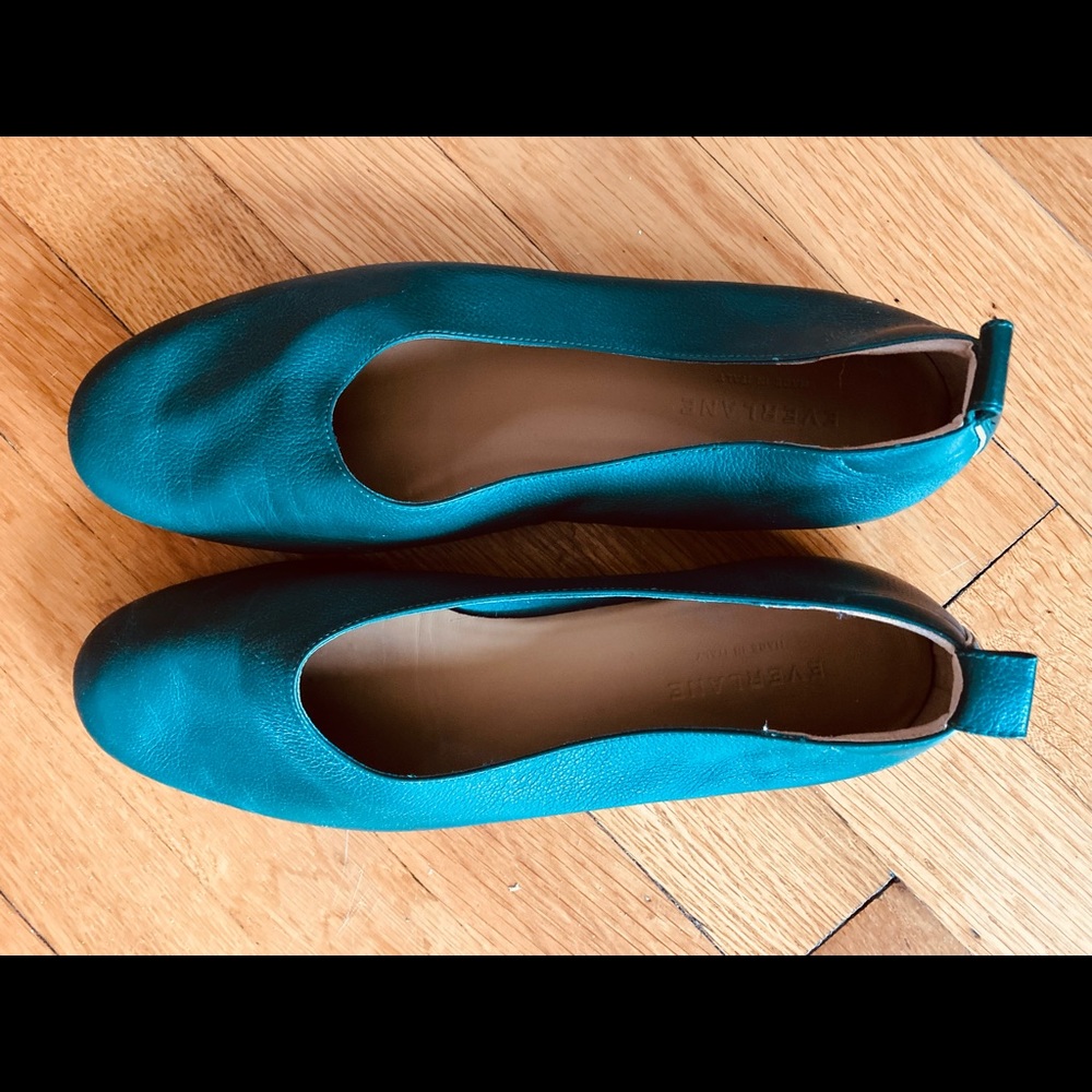 Everlane Day Glove Flats Dark Ivy